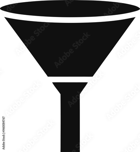 funnel icon black silhouette 