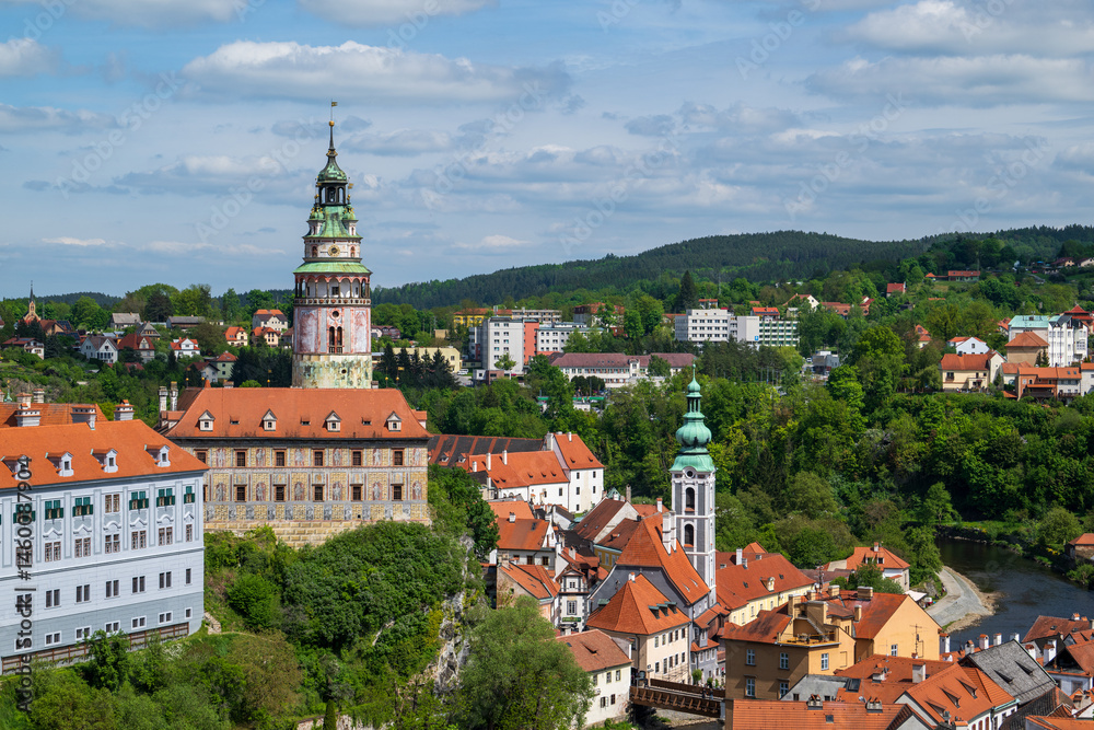 Fototapeta premium State Castle and Chateau Cesky Krumlov, Czech Republic