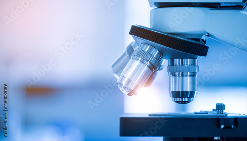 close up of a microscope