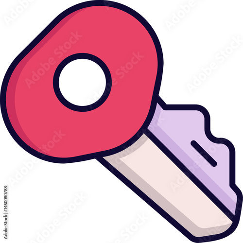 key illustration on a white background    