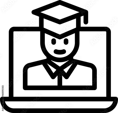 laptop illustration on a white background     