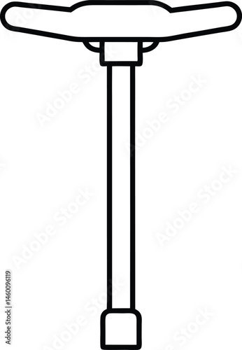 vector illustration of an empty street lantern