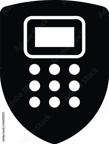 calculator icon on square internet button