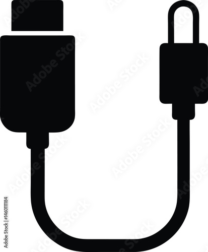 electric plug on white background