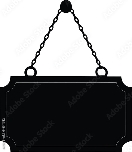 metal plate with chain