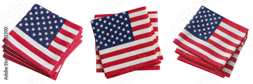 Wallpaper Mural American Flag Themed Napkins Arranged for Festive Celebrations Isolated on a Transparent Background Torontodigital.ca