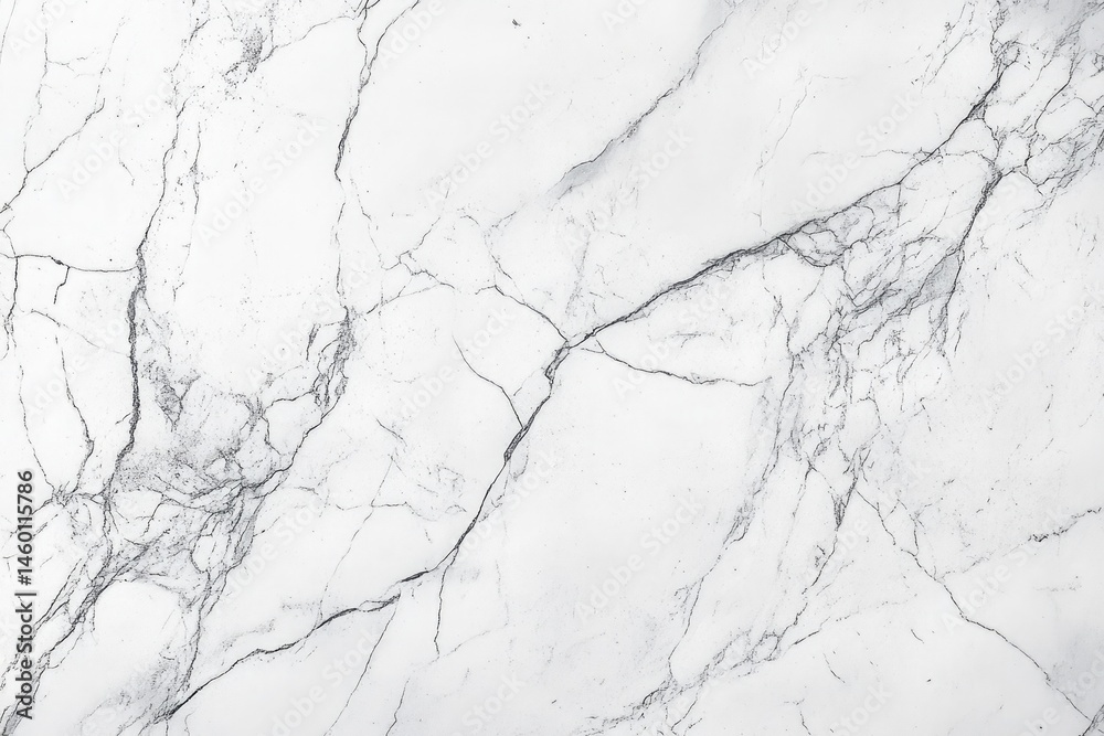 Fototapeta premium Elegant White Marble Texture Background with Dark Veins Abstract Design