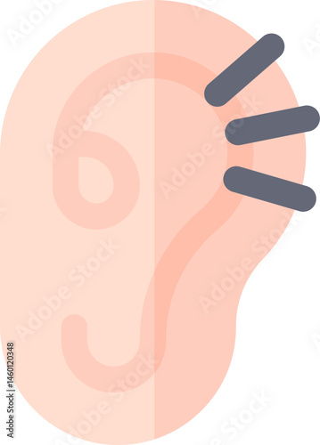piercings illustration on a white background     