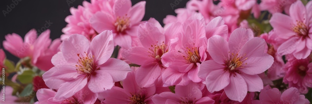 A cluster of vibrant pink blossoms, petals soft and delicate , blossom, pink A cluster of vibrant pink blossoms, petals soft and delicate , blossom, pink