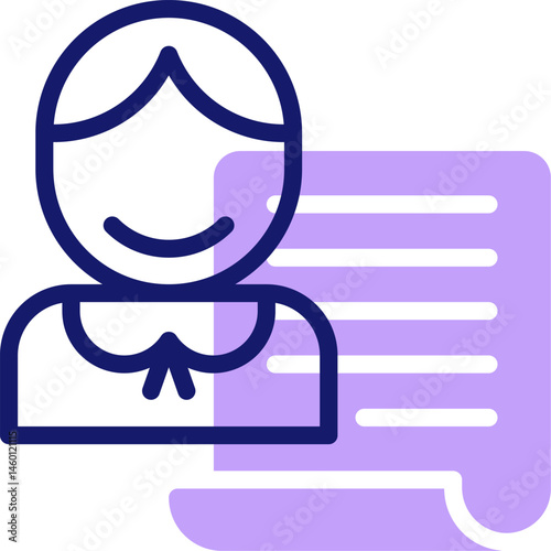 poet illustration on a white background     