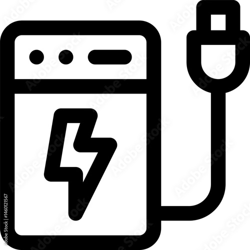 power bank illustration on a white background     