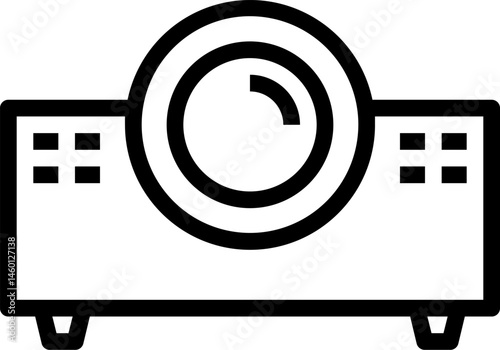 projector illustration on a white background    