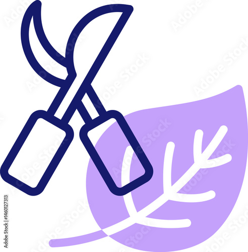 pruner illustration on a white background     