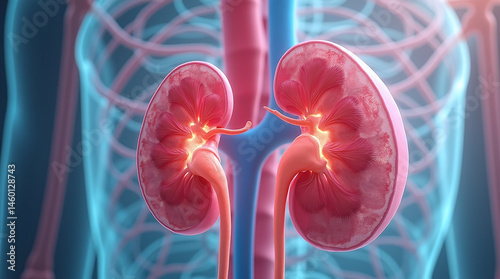 Kidney health or Healthy Kidneys, human anatomy, kidney stones, urinary tract infection, pyelonephritis, glomerulonephritis, chronic kidney disease, acute kidney injury, polycystic kidney disease