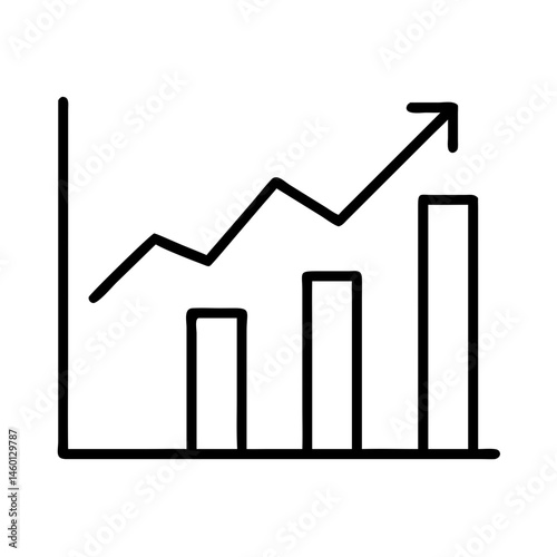 Free Download Growth Chart Showing Positive Trend in Business Performance   - GFXLoad