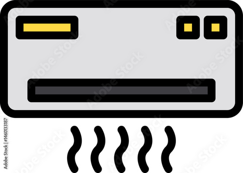 air conditioner (2) illustration on a white background   