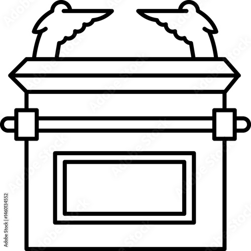 ark of the covenant illustration on a white background    