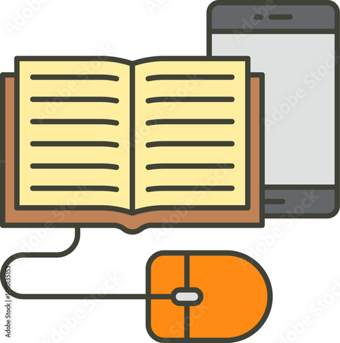 audiobook illustration on a white background     