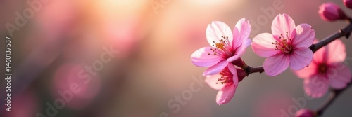 Delicate pink blossom, soft light, tranquil garden  ,  wallpaper,  peaceful,  blooming