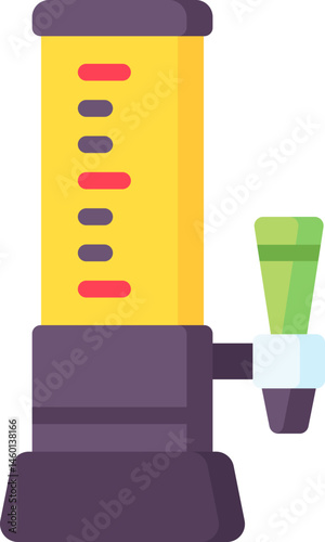 beer tap illustration on a white background    