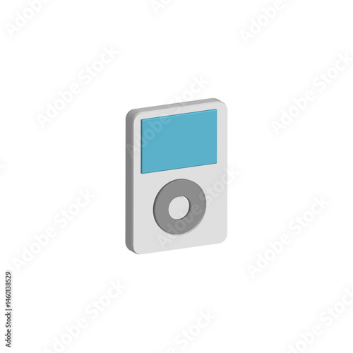 mp3 player isolated on white