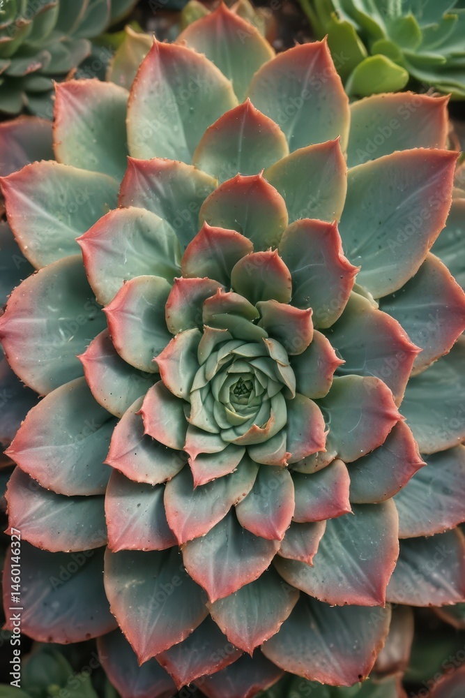 Close-up of echeveria succulent rosette, thick leaves , drought-tolerant, photography, vibrant Close-up of echeveria succulent rosette, thick leaves , drought-tolerant, photography, vibrant