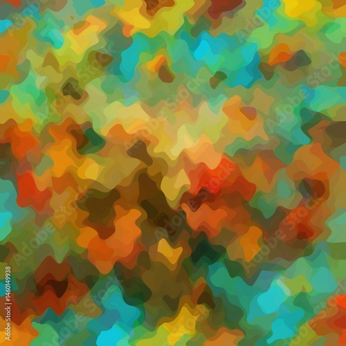 Colorful patched abstract background. Stain effect and camouflage. Spotted backdrop.