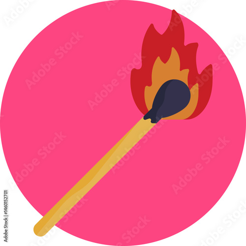 A match, often associated with the controlled ignition of fire for emergency response scenarios.