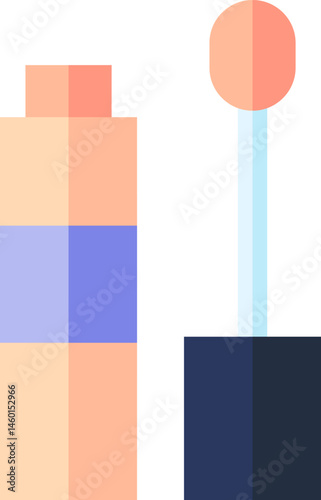 concealer illustration on a white background    