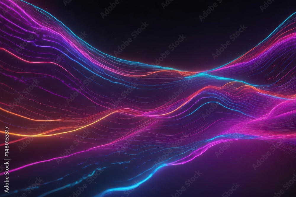 Abstract neon wave lights, vibrant colors, dynamic energy, futuristic design, digital, dynamic Abstract neon wave lights, vibrant colors, dynamic energy, futuristic design, digital, dynamic
