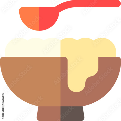 congee illustration on a white background     