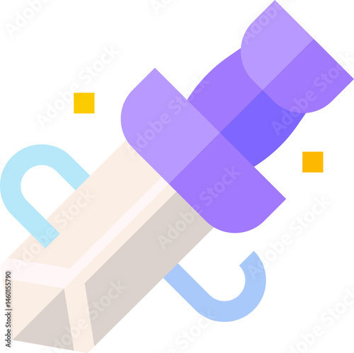 dagger illustration on a white background     
