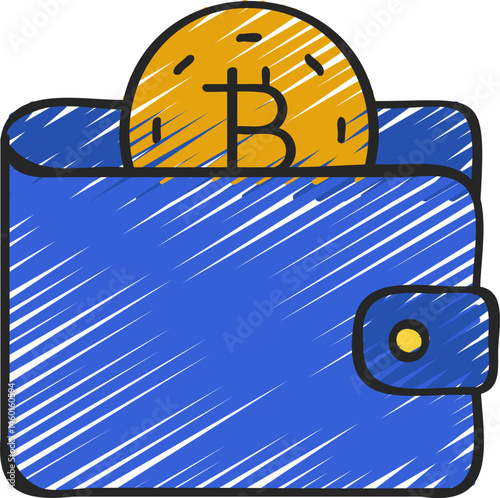 ewallet illustration on a white background     