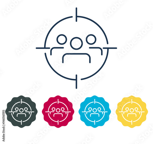 Identifyig Target Customer - Stock Icon