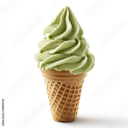 Green ice cream cone (3)