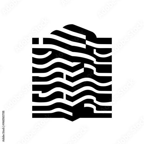 Abstract Black and White Architectural Form