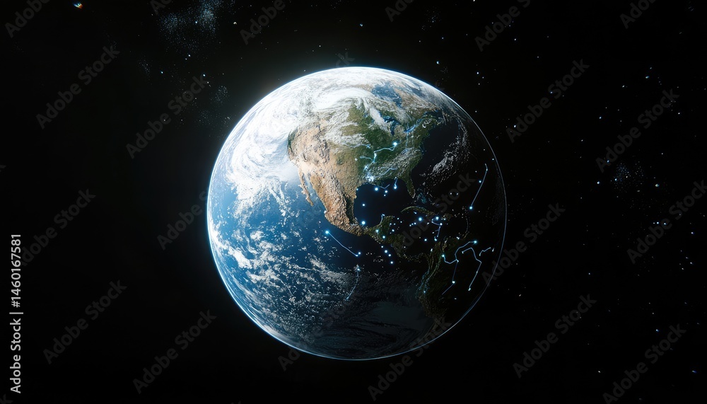Fototapeta premium Earth in Space (1)