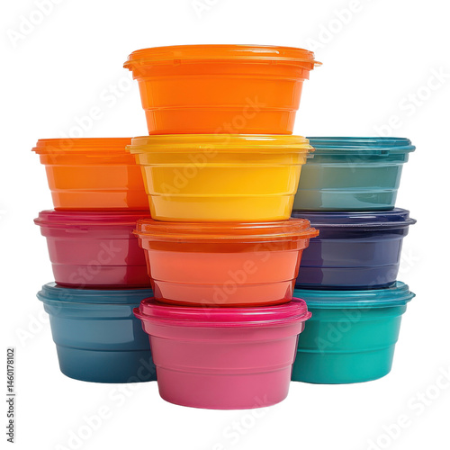 Tupperware isolated on transparent background.