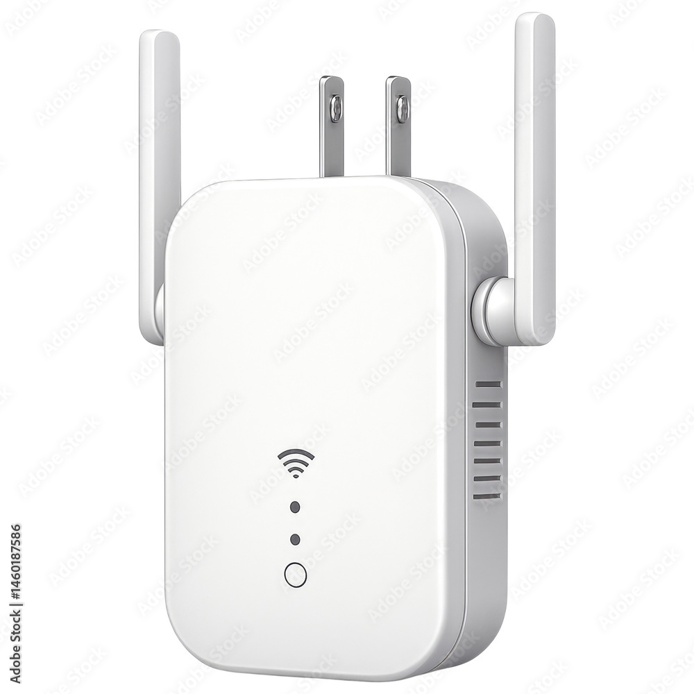Compact Wireless WiFi Extender with Dual Antennas for Home Network Improvement Compact Wireless WiFi Extender with Dual Antennas for Home Network Improvement