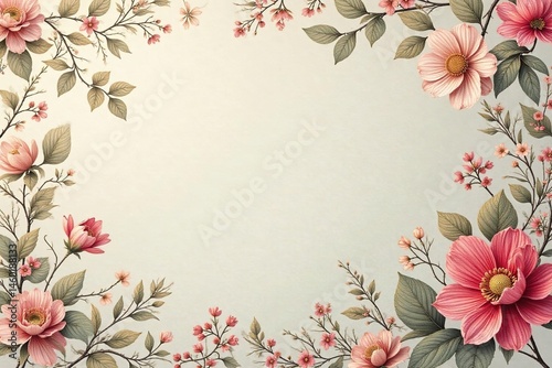 Subtle paisley floral pattern, muted tones, delicate design, fabric, pattern