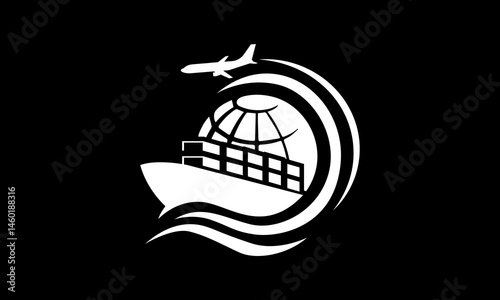 Vector Icon of Truck for Transportation and Logistics Industry
