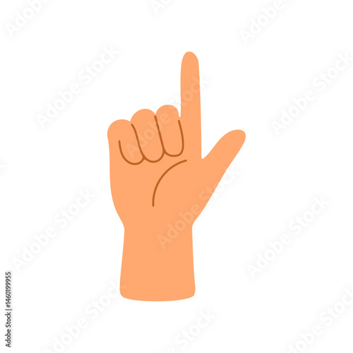 Collection of hand gestures counting from one to five using raised fingers on a human hand in various views