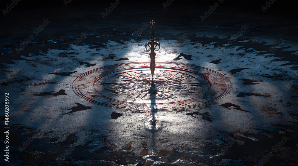 Mystical Ceremonial Dagger Fantasy Art Illustration