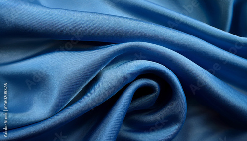 abstract soft draped fabric texture background in muted blue tone