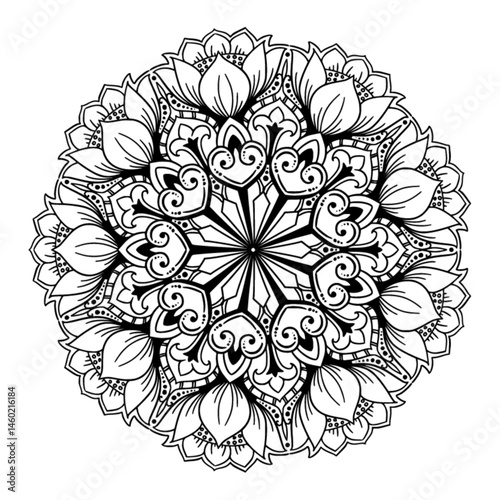 Circular Grid Mandala A mandala built from a grid of circles