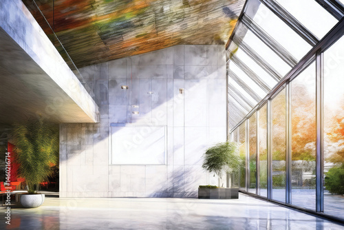 interior of a modern building