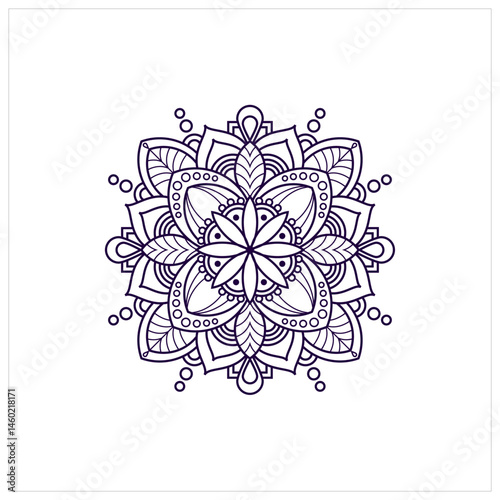 Circular Grid Mandala A mandala built from a grid of circles