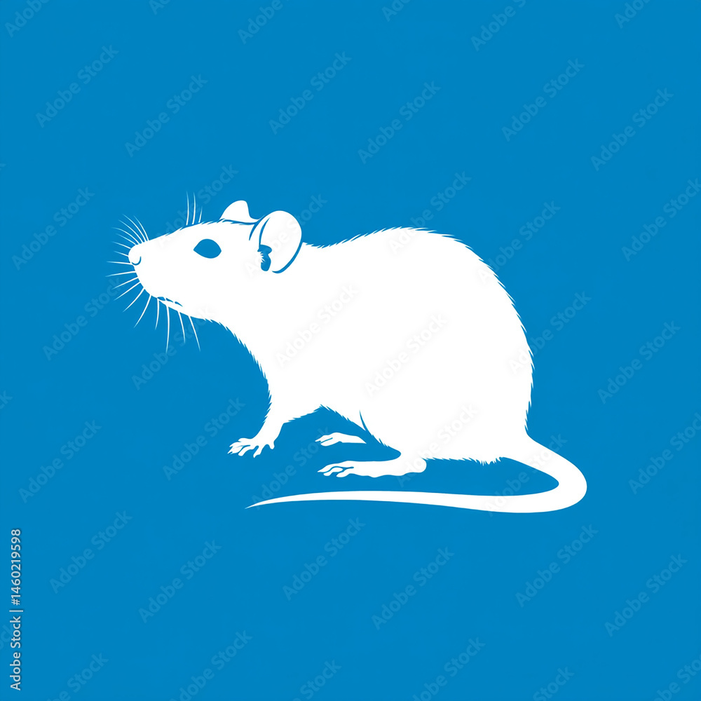 un rat blanc - IA Generated