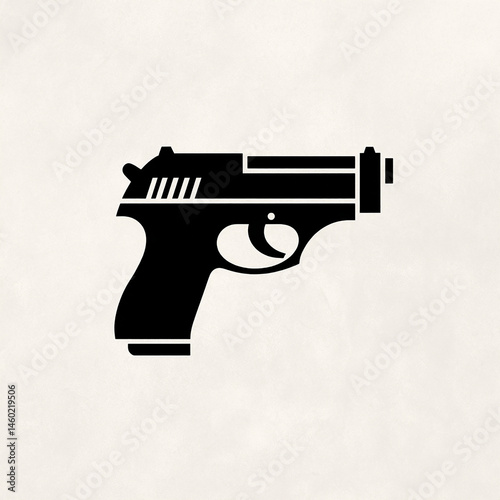 Obraz na płótnie un pistolet - IA Generated w salonie