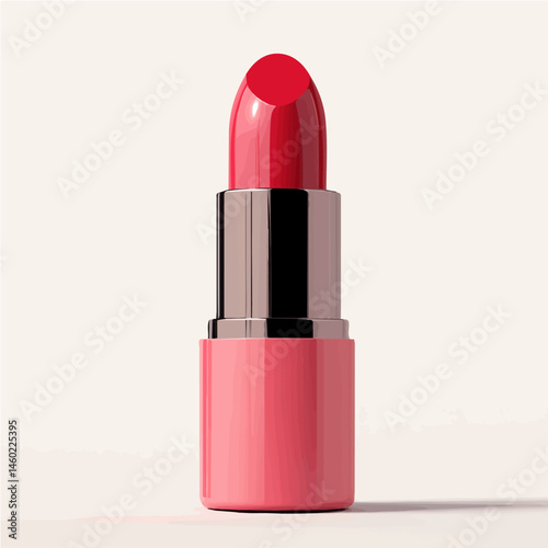 2D flat vector illustration of Lipstick Holder, isolated on a white background.
